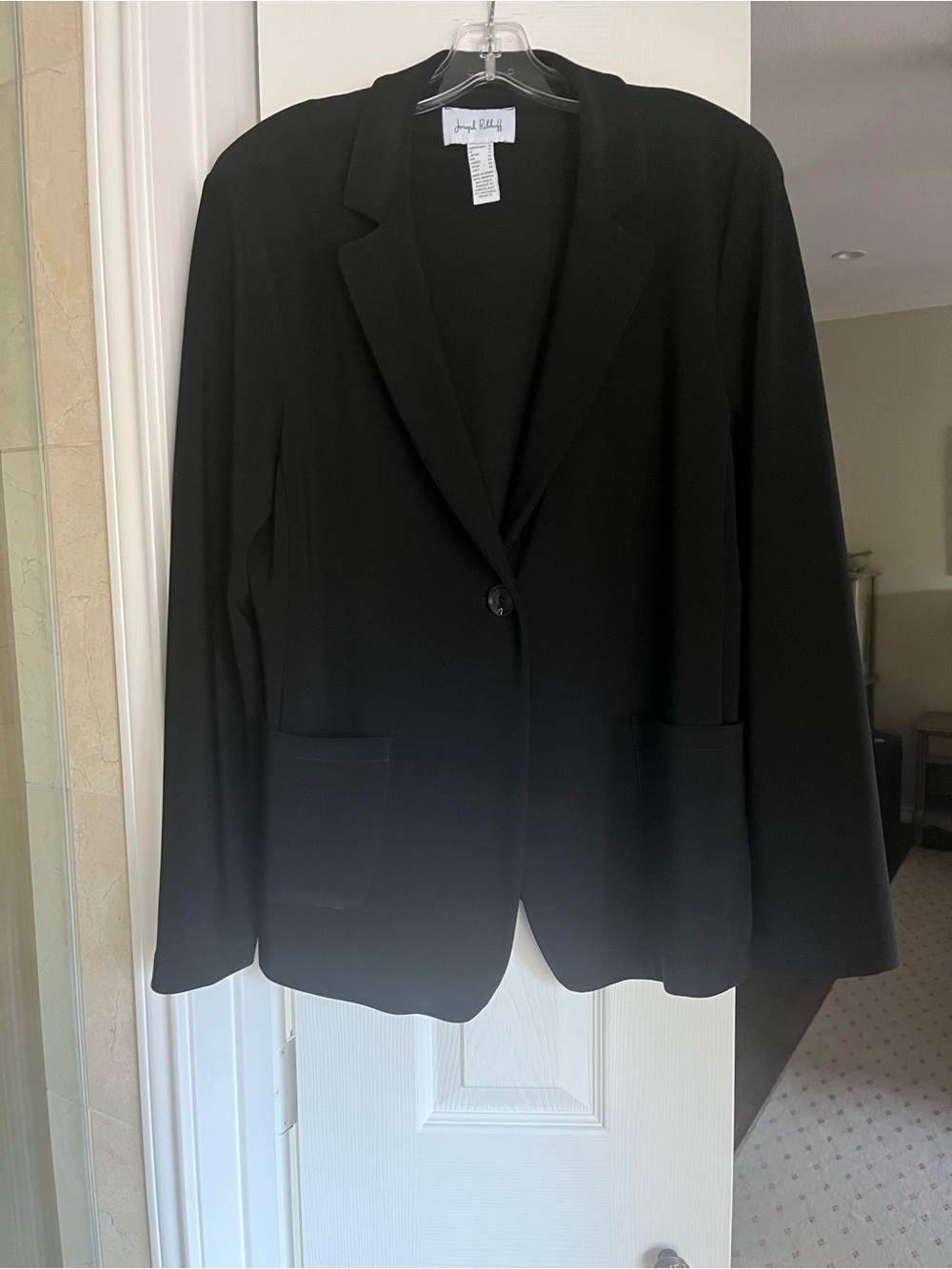 Joseph Ribkoff Black Single-Button Blazer